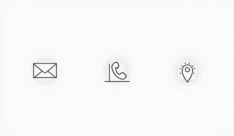 Ilustracja koperty i symbolu telefonu, wskazująca na informacje kontaktowe